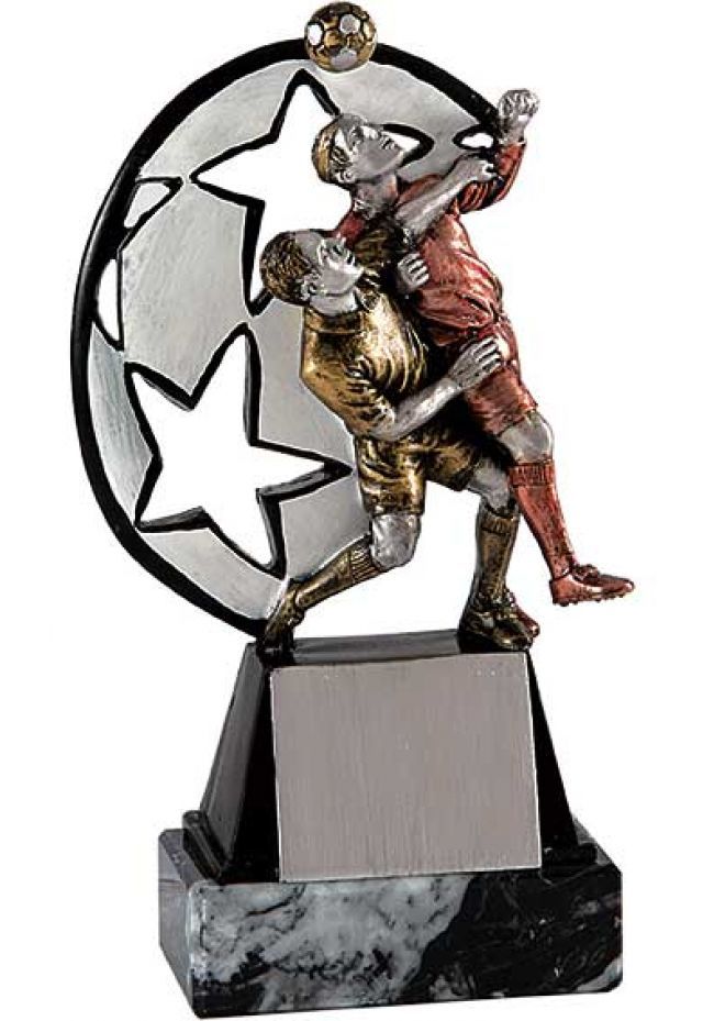 Trofeo representación jugada de fútbol Trofeo representación jugada de fútbol