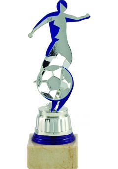 Trofeo de fútbol figura con corte cenefa Thumb