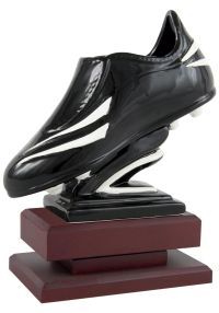 Trofeo bota fútbol decorada lisa