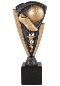 Trophy soccer ball with stars