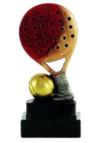 Trofeo de pádel raqueta con pelota-1