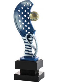 Trofeo media raqueta de pádel con pelota Thumb