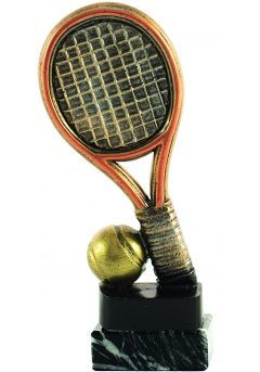 Trofeo raqueta y pelota de tenis Thumb