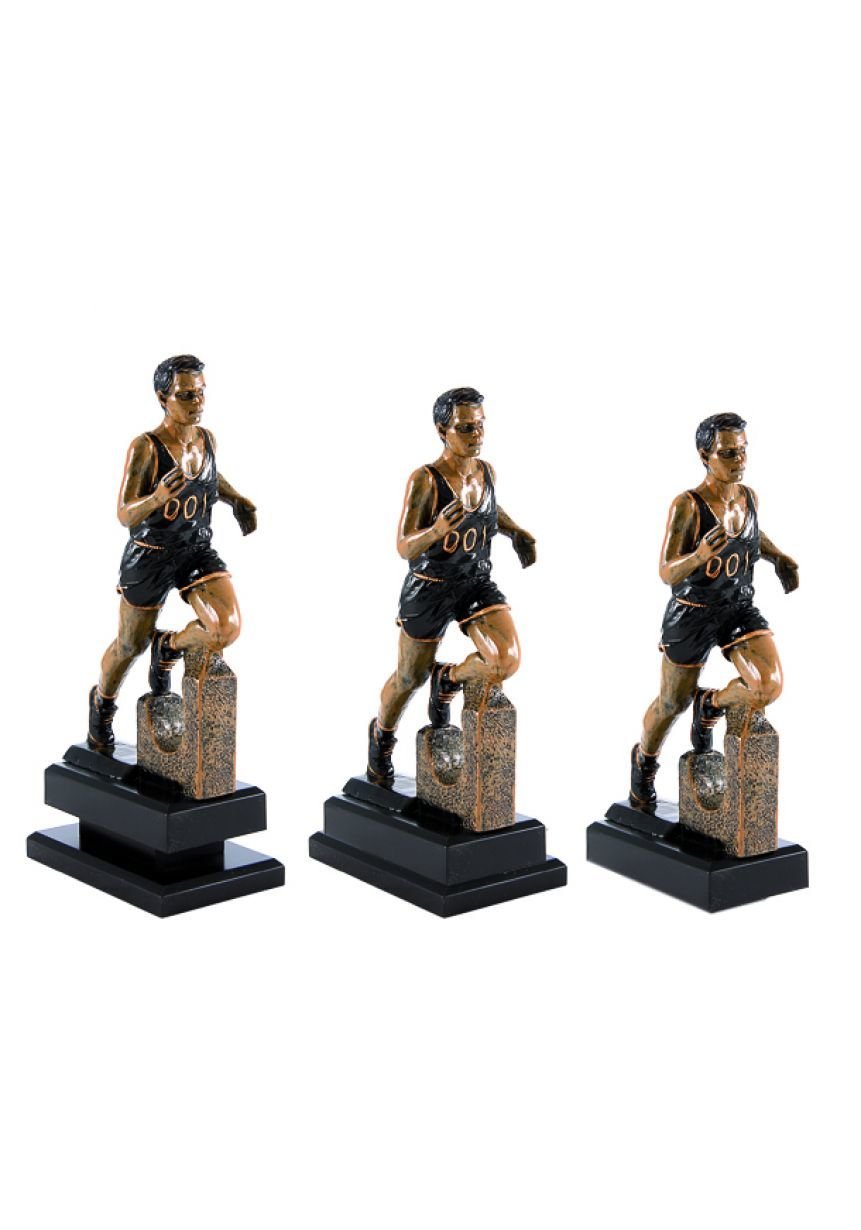 Trofeo con figura de cross masculino