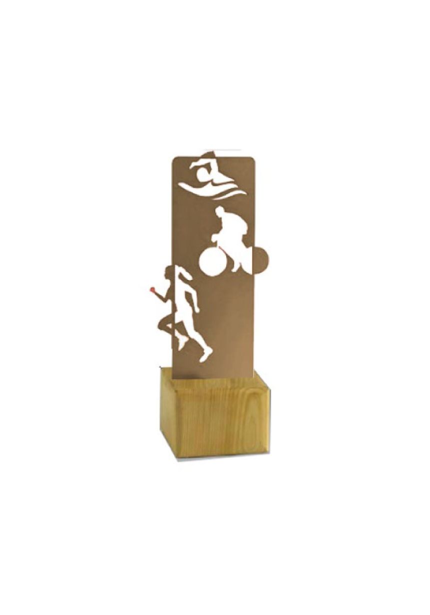 Trofeo de Triatlón MADERA/METAL