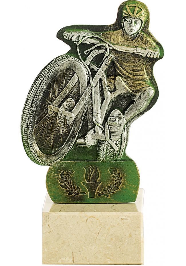 Trofeo figura mountainbike de resina