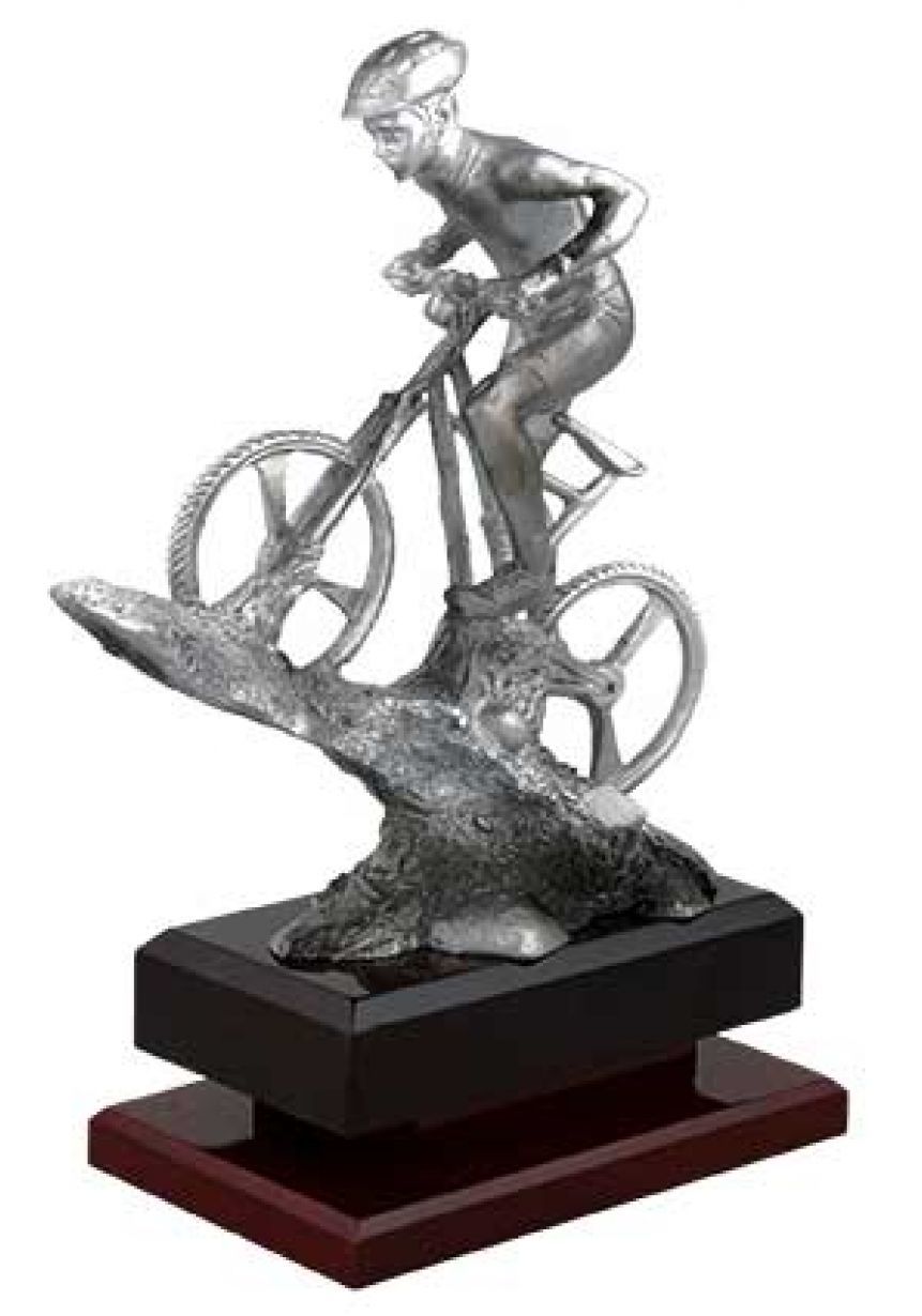 Trofeo de mountainbike de metracrilato