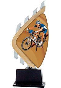 Mountainbike trophy of perspex