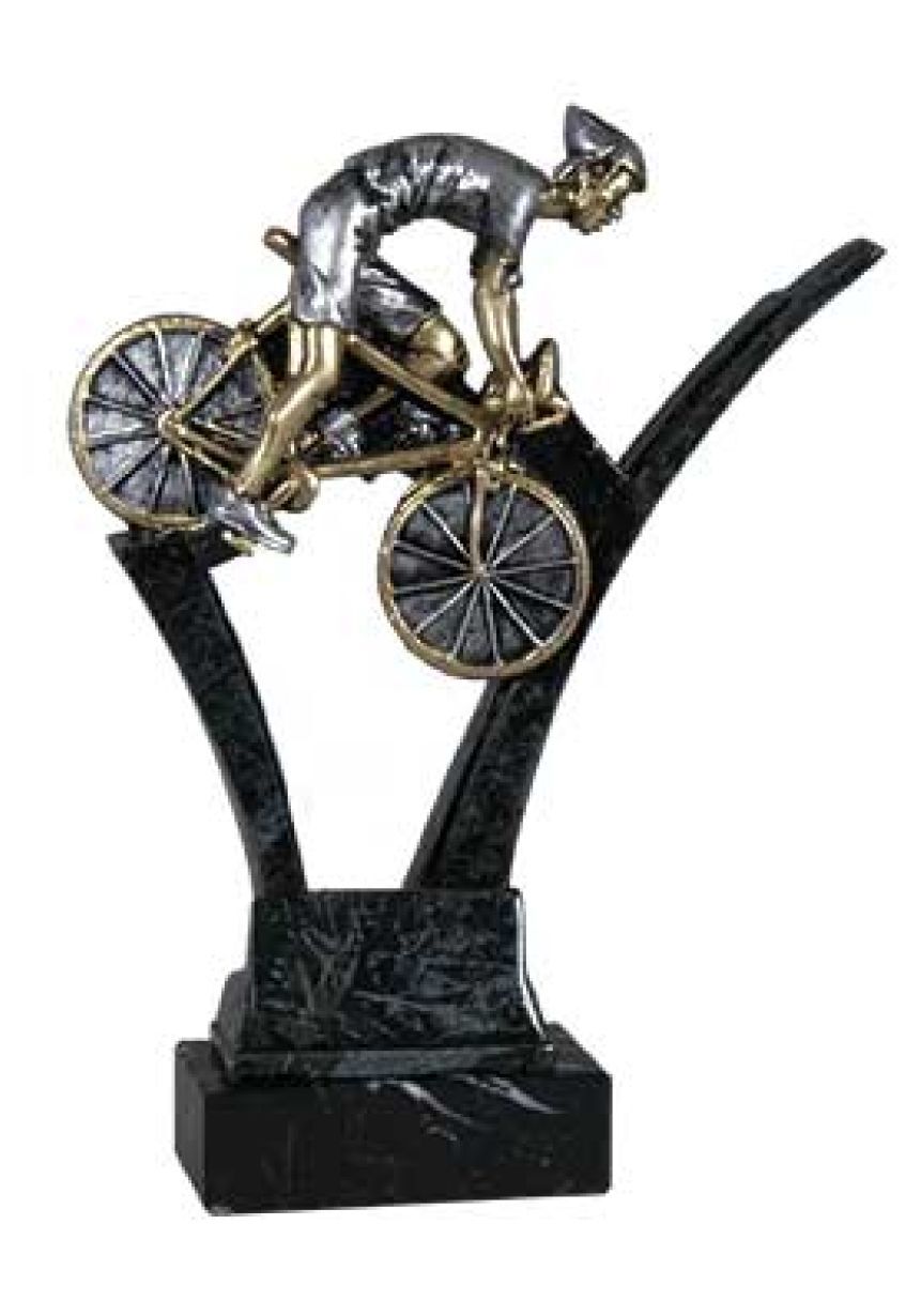 Ciclismo de carretera con mármol negro