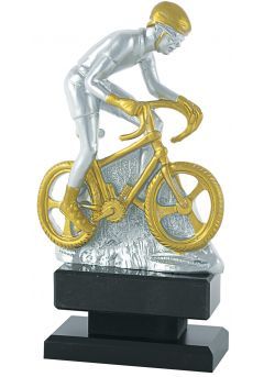 Trofeo de Ciclismo plata borde oro Thumb Trofeo de Ciclismo plata borde oro Thumb