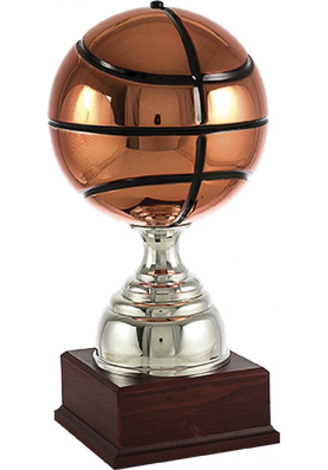 Trofeo balón de baloncesto en cobre