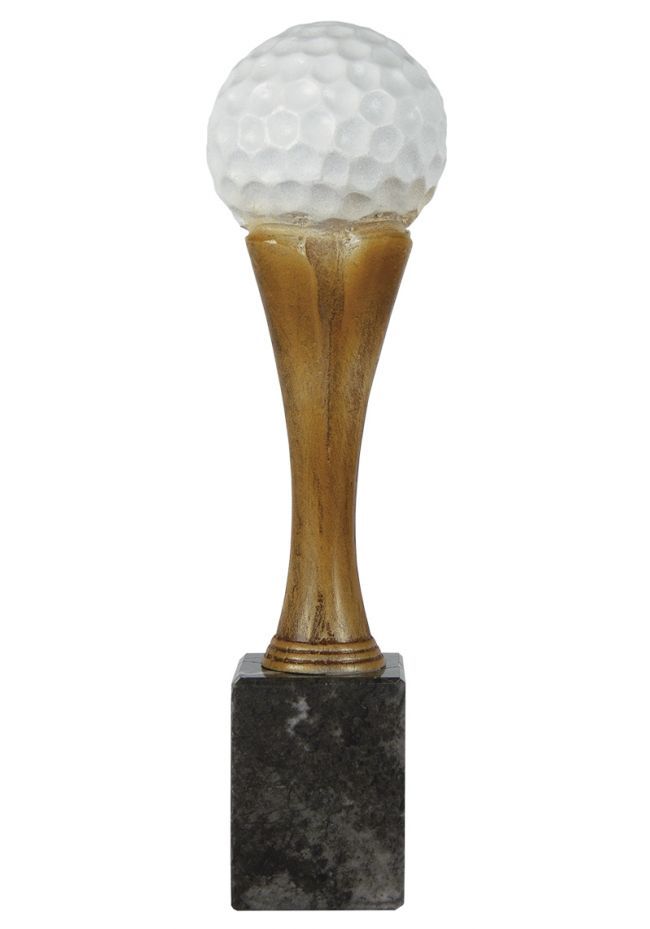 Trofeo Golf pelota con pie de plateado