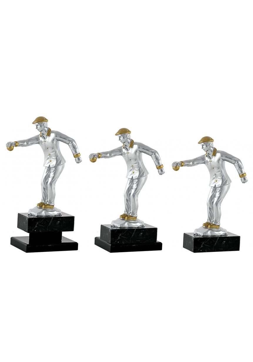 Trofeo de petanca figura hombre