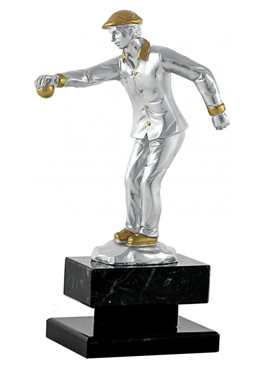 Trofeo de petanca figura hombre