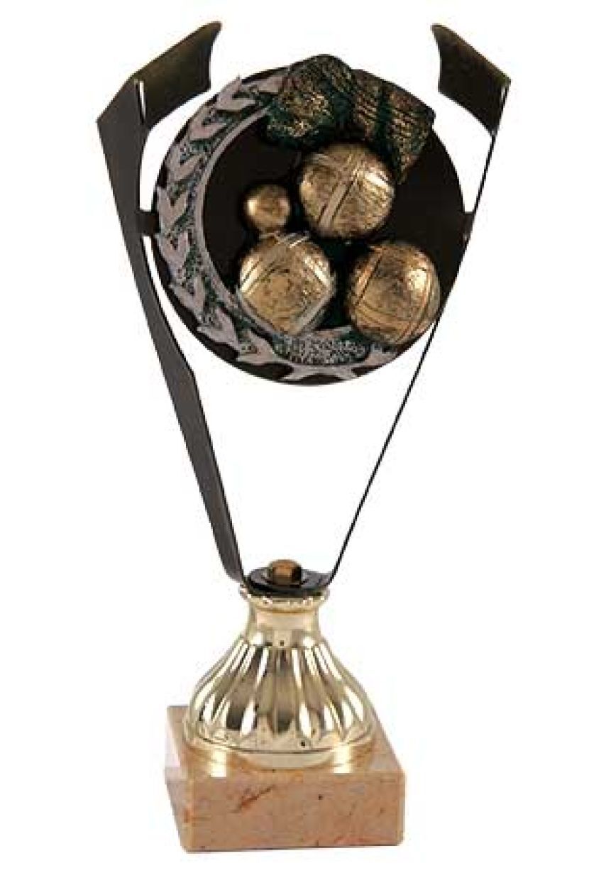 Trofeo de Petanca con corte laurel