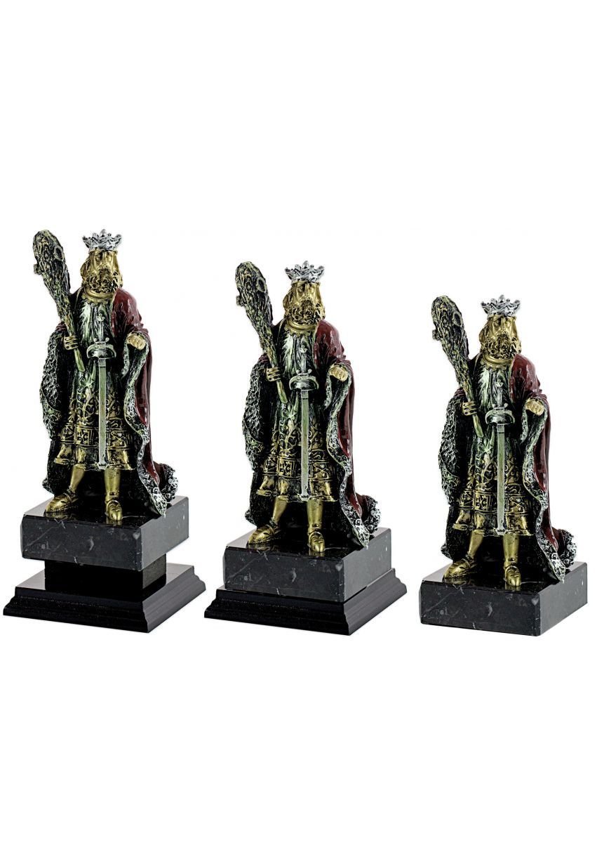 Trofeo figura Cartas con el Rey de bastos