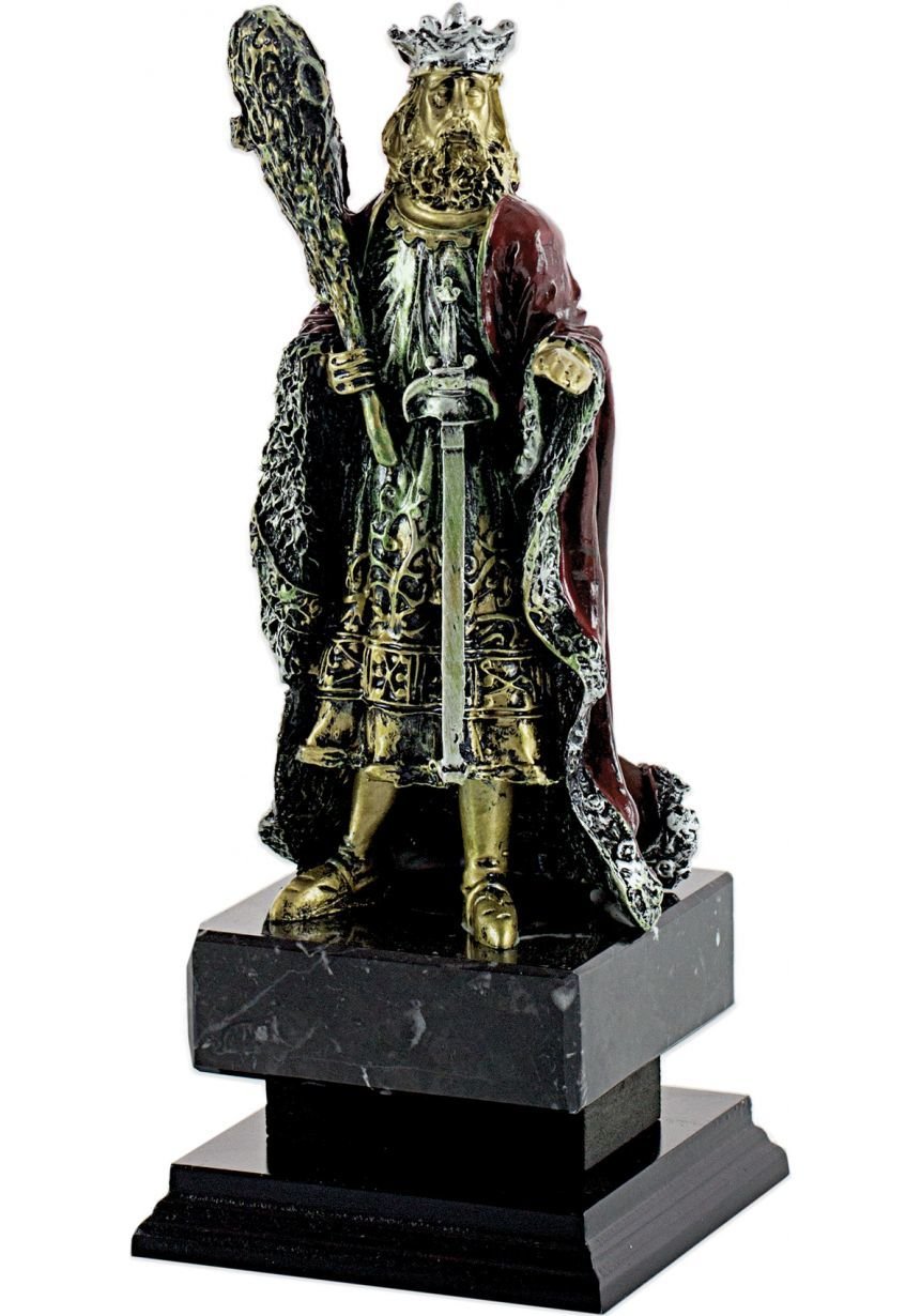 Trofeo figura Cartas con el Rey de bastos