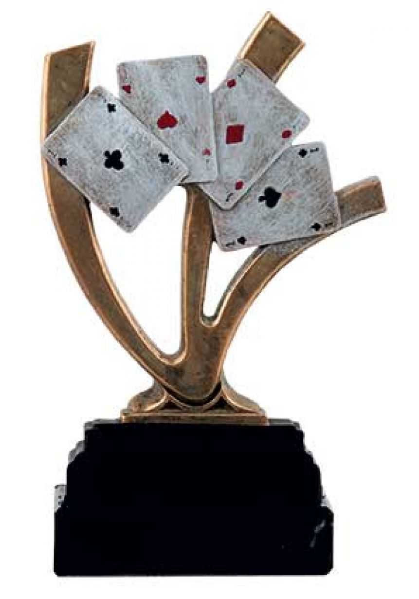 Trofeo de cartas con ases