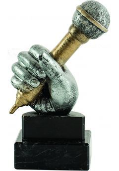 Trofeo de música con figura de Micrófono Thumb Trofeo de música con figura de Micrófono Thumb