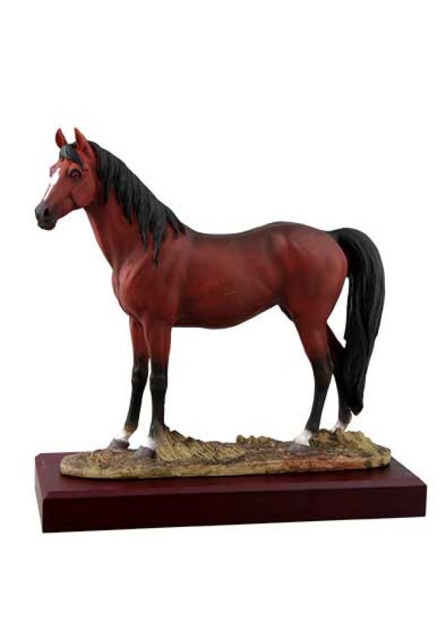 Caballo marron claro en resina Caballo marron claro en resina