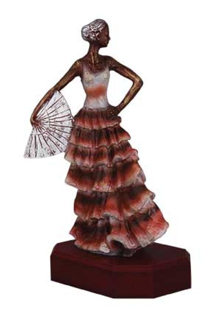 Trofeo figura sevillana abanico
