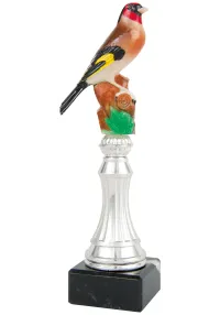 Trofeo columna con pjaro