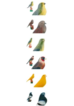 Trofeo columna con pájaro Thumb
