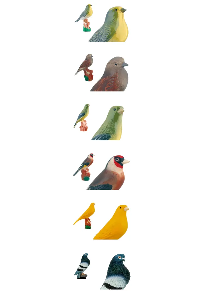 Trofeo columna con pájaro