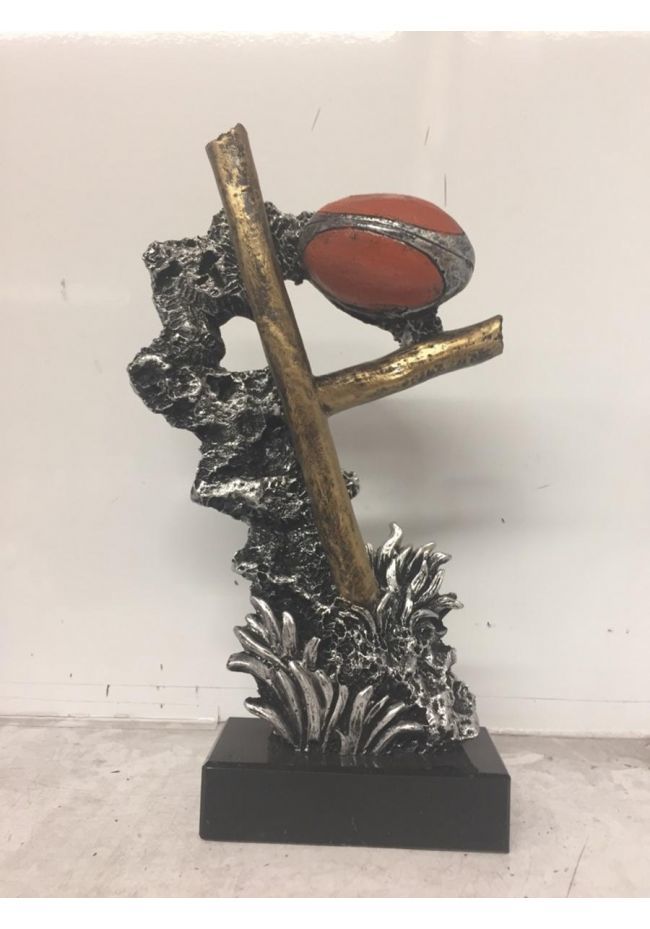 Trofeo de rugby pedestal balón