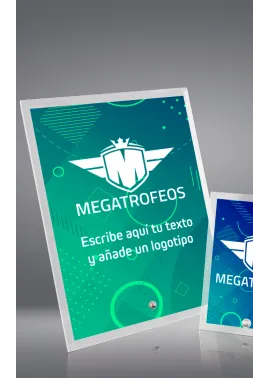 Rechteckige kristalltrophäe