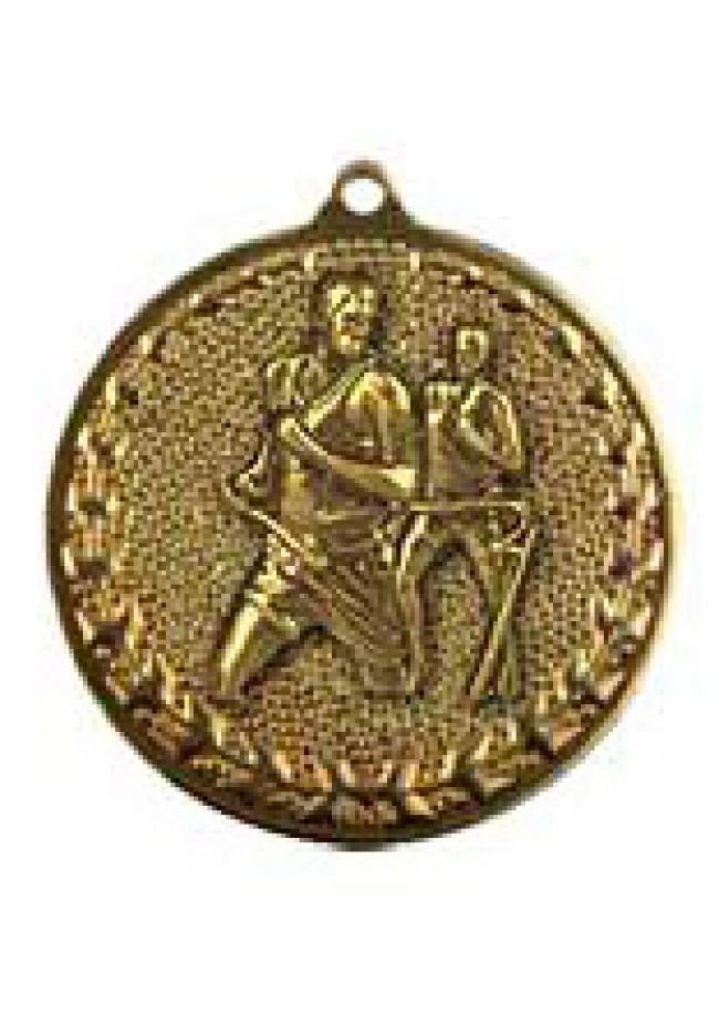 Medalla de atletismo-cross en relieve alto
