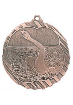 Medalla de natación en relieve alto  Thumb