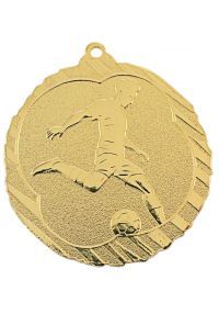 Medalla de fútbol en relieve alto