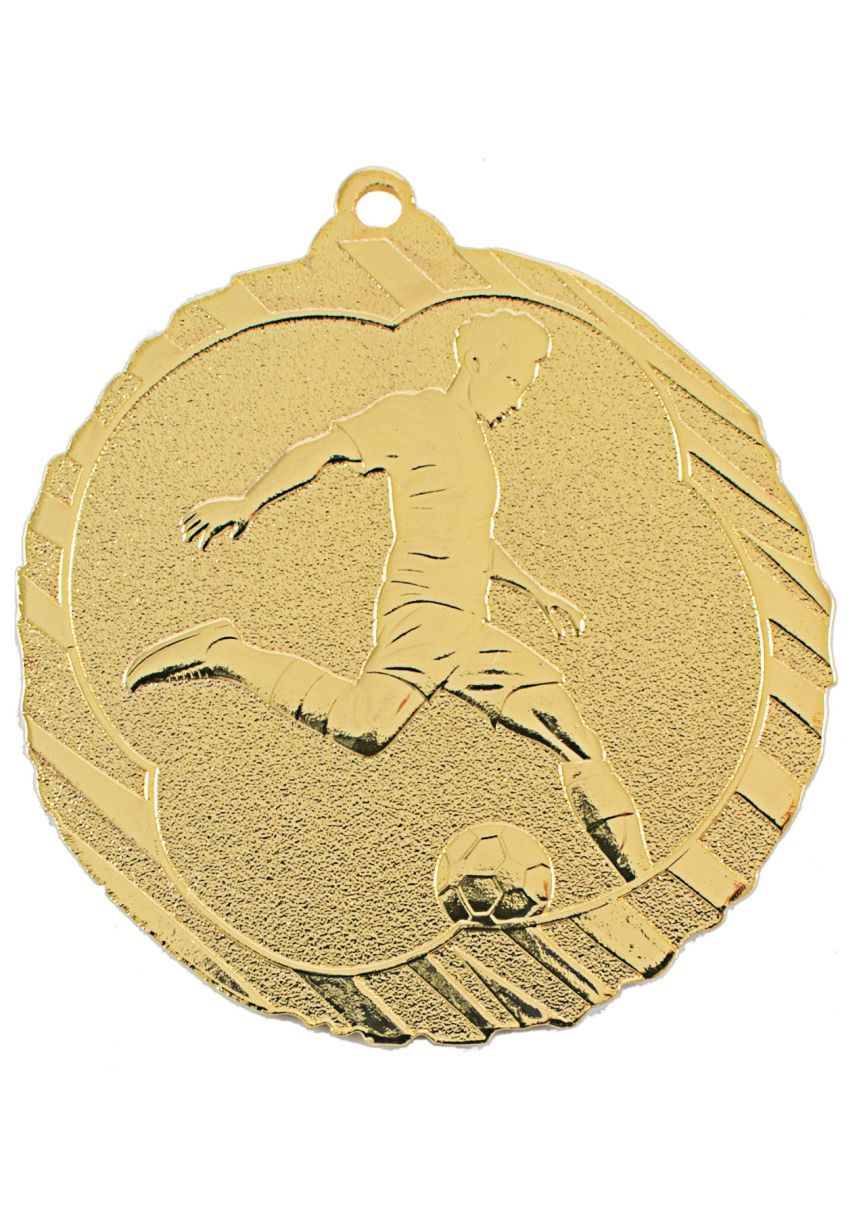 Football medal in high relief CO2