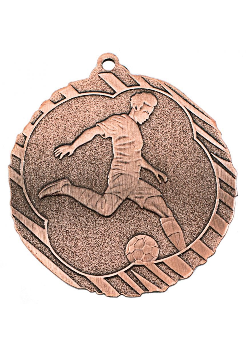 Football medal in high relief CO2