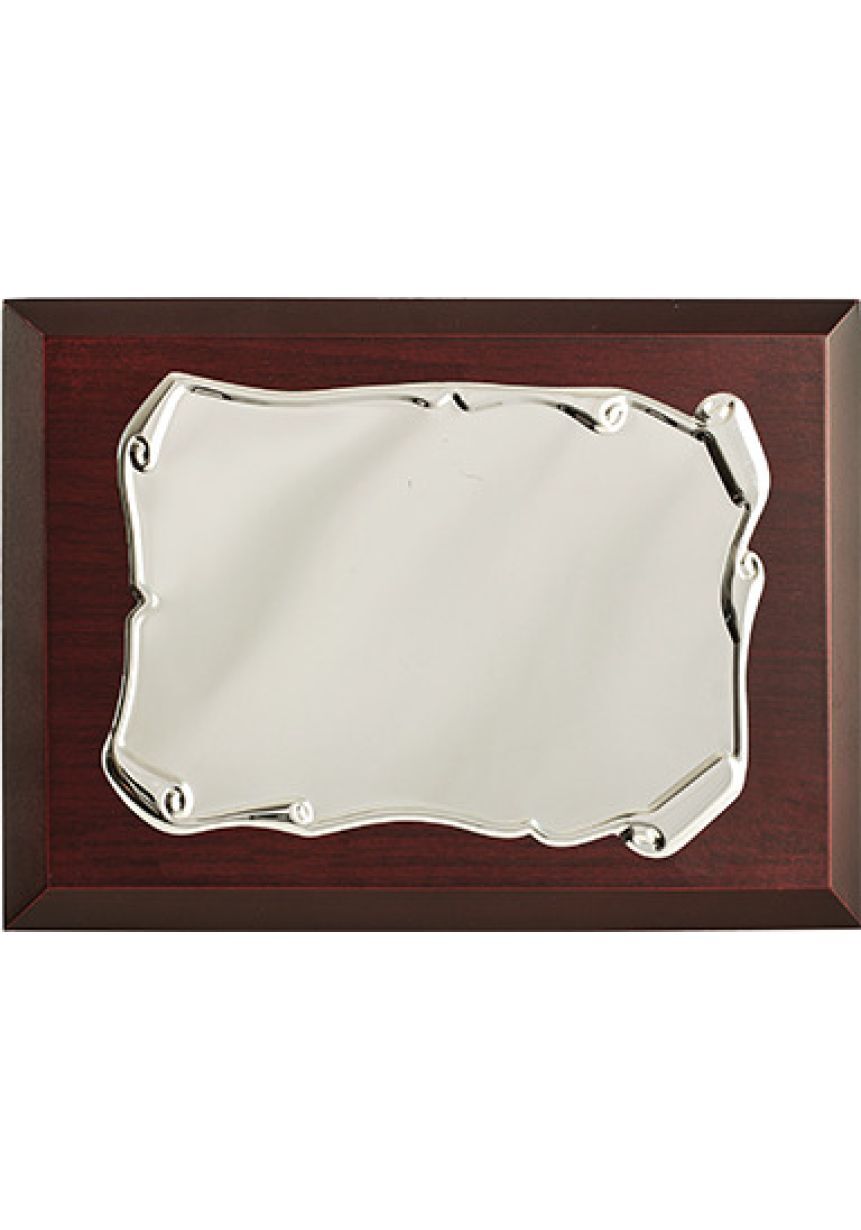 Placa de homenaje comercial pergamino antiguo