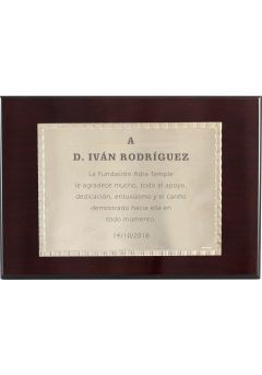 Placa de homenaje rectangular marco labrado Thumb Placa de homenaje rectangular marco labrado Thumb