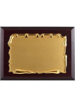 Placa de homenaje comercial de metal con forma pergamino Thumb Placa de homenaje comercial de metal con forma pergamino Thumb