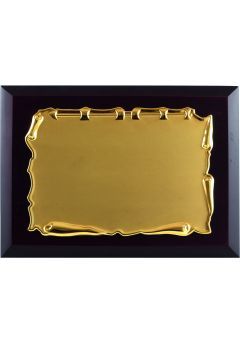 Placa de homenaje comercial de metal con forma pergamino Thumb Placa de homenaje comercial de metal con forma pergamino Thumb