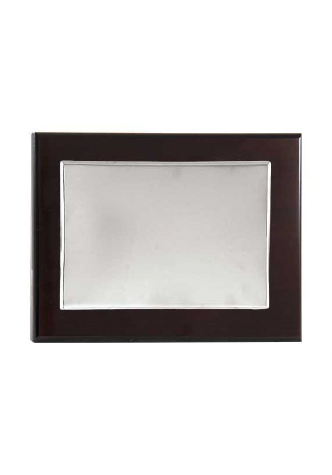 Placa de homenaje de alpaca con forma rectangular y marco doble Placa de homenaje de alpaca con forma rectangular y marco doble