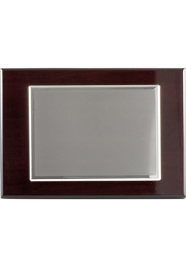 Plaque tribute silver plated rectangular shaped and double frame Plaque tribute silver plated rectangular shaped and double frame