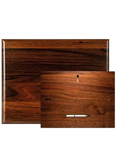 Soporte para placas de madera acabado nogal Thumb
