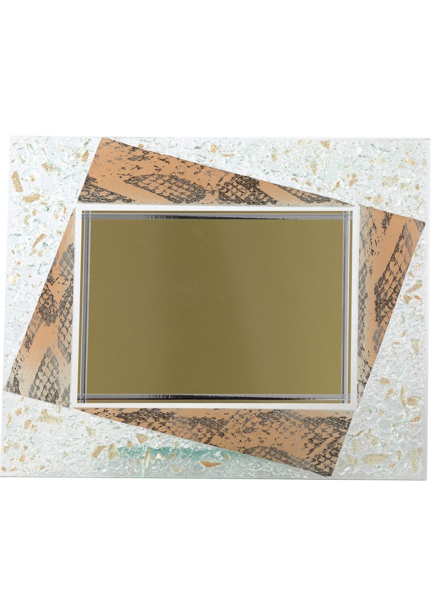 Placa homenaje cristal con borde cristal serpiente