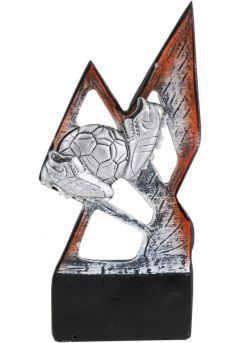 Trofeo deportivo metálico abstracto Thumb
