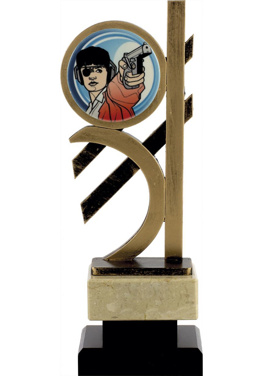 Trofeo deportivo dorado