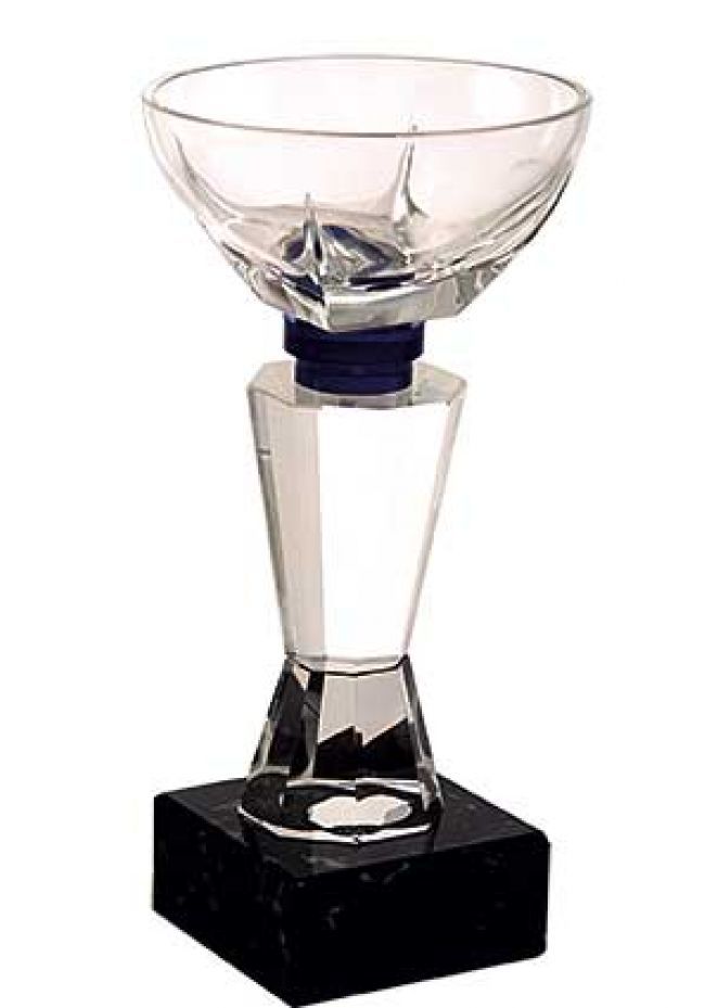 Trofeo copa cristal transparente