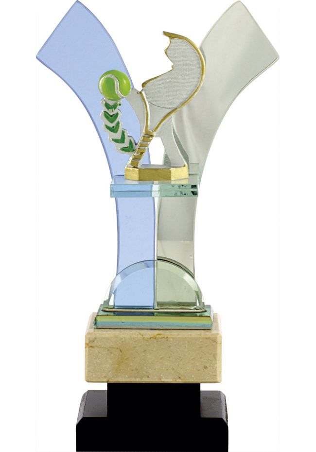 Trofeo V cristal deportivo