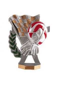 Trofeo metal media flor deportivo Thumb