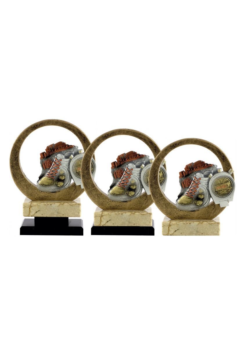 Trofeo resina circular deportivo