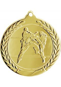 Karate medaglia in rilievo di 50 mm Thumb